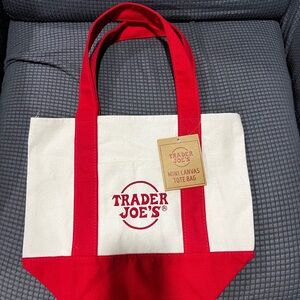 Trader Joe’s mini tote red